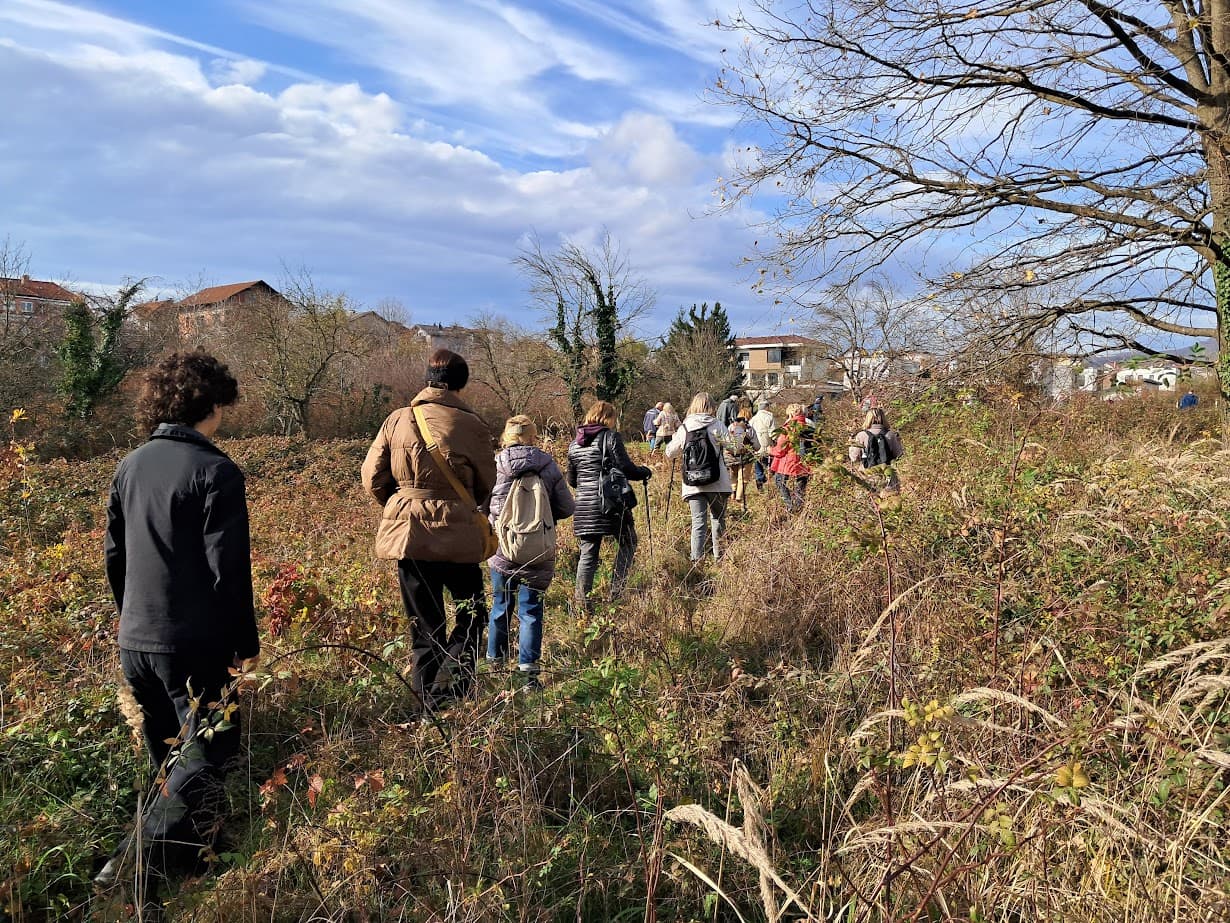 Kroz kupine i travu između potoka Blizneca i Gornjeg Bukovca. [SMK 2025.]